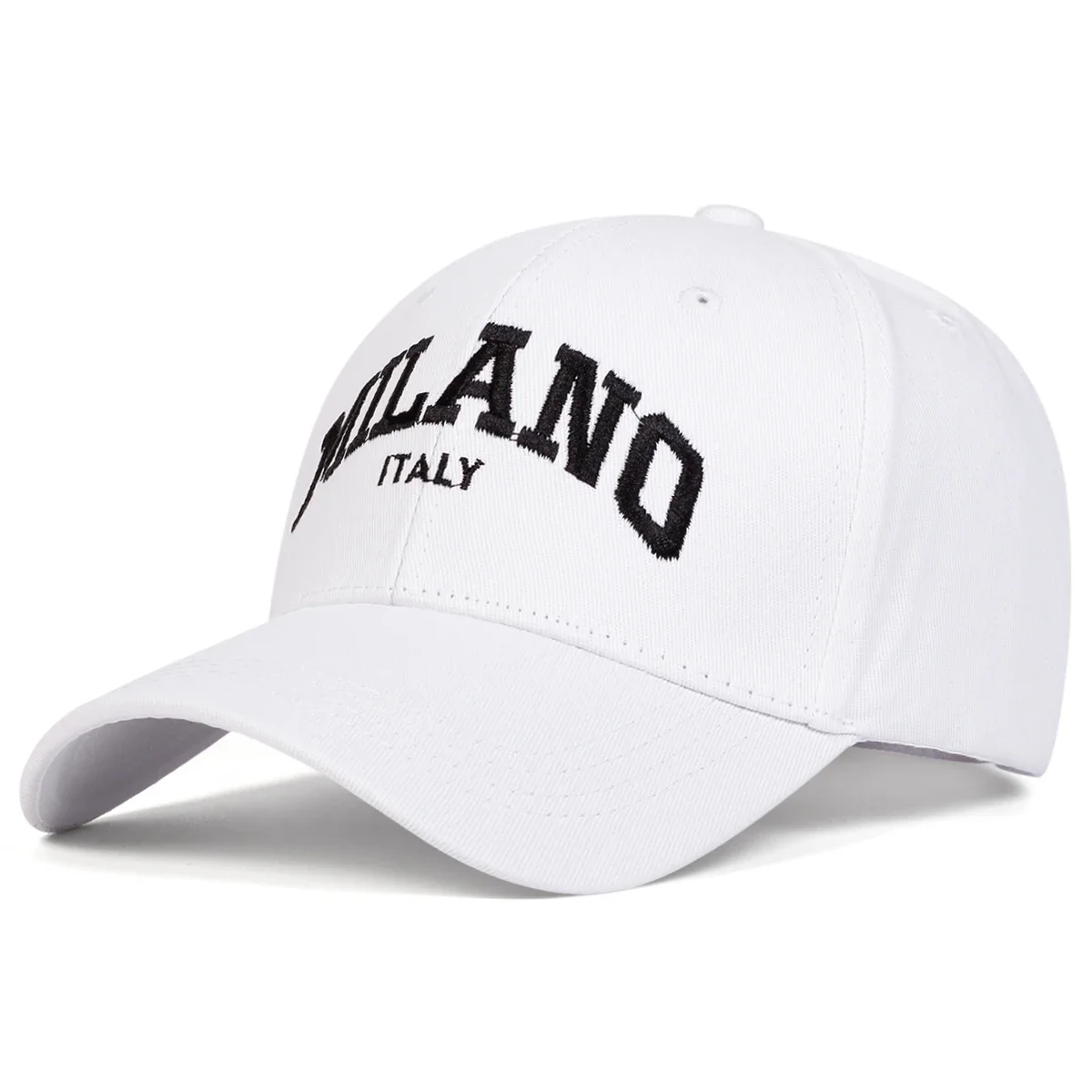 للجنسين ميلانو إلكتروني التطريز قبعات البيسبول ربيع الخريف في الهواء الطلق قابل للتعديل قبعات عادية واقية من الشمس قبعة قبعة رياضية