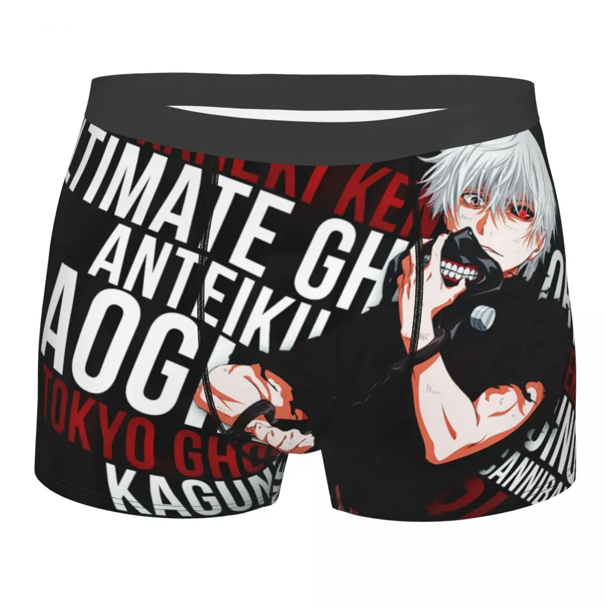 Men's Boxer Shorts Panties Anime Tokyo Ghoul Kaneki Ken Deviant Art Mask Soft Underwear Male Sexy Underpants