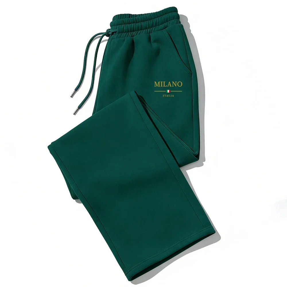 2026 Hot Sale Milan City Printed Jogger Pants Men Women Autumn Winter Casual High Quality Outdoor Running Sports Sweatpants