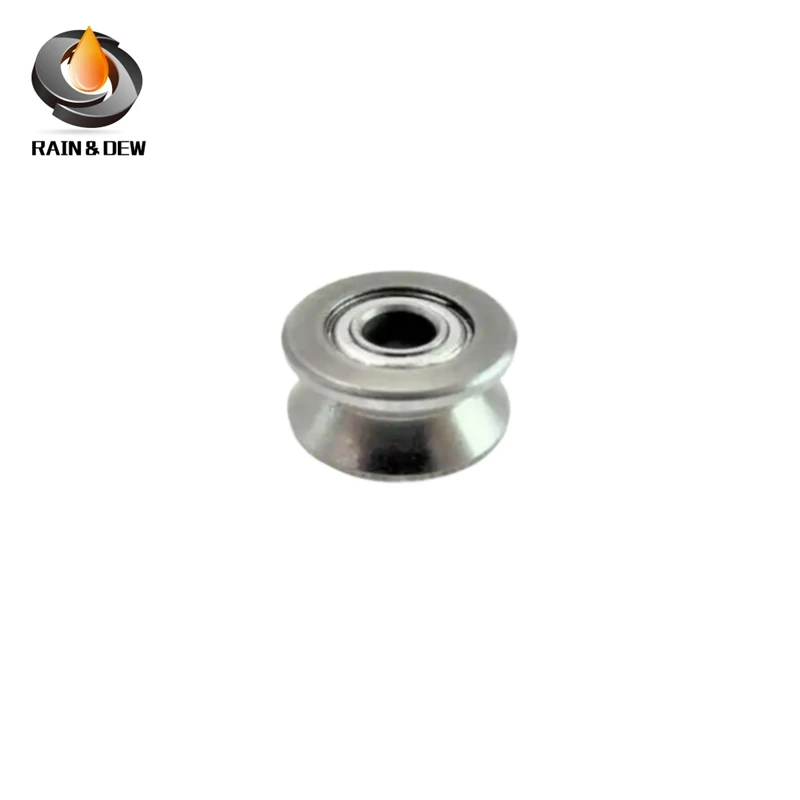 

5PCS Carbon Steel Bearing V U Groove Roller Wheel Ball Bearings Durability Embroidery Machine Pulley