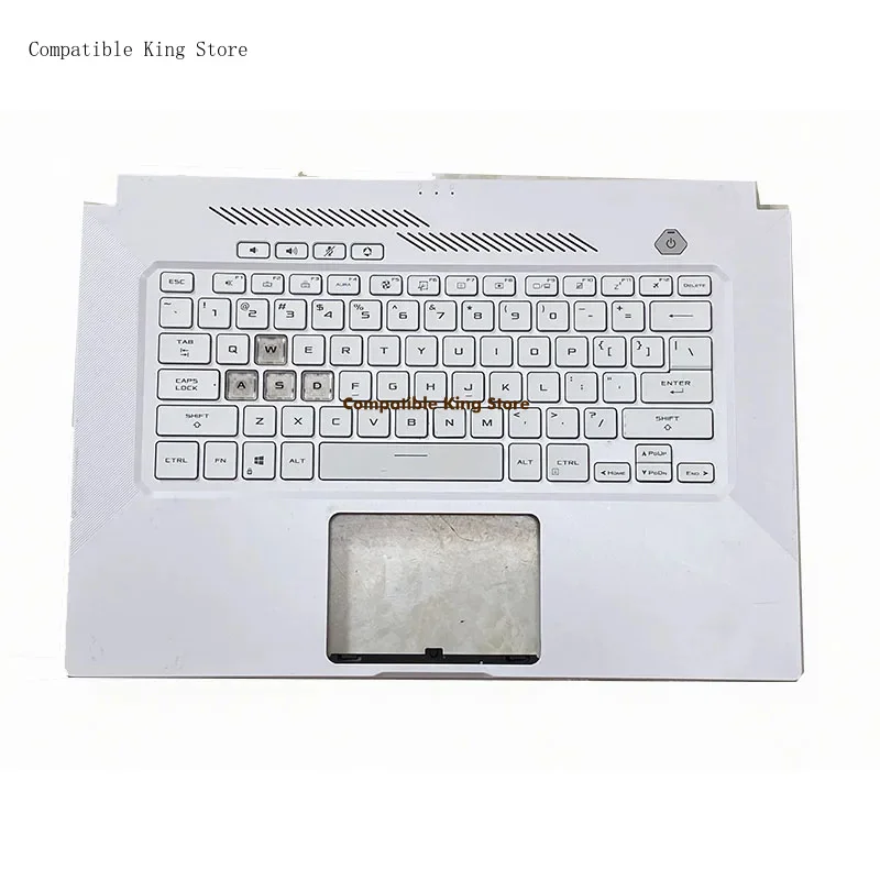 D Palmrest w/Keyboard for Asus TUF Dash Air F15 FX516PM FA516 Black/White Color