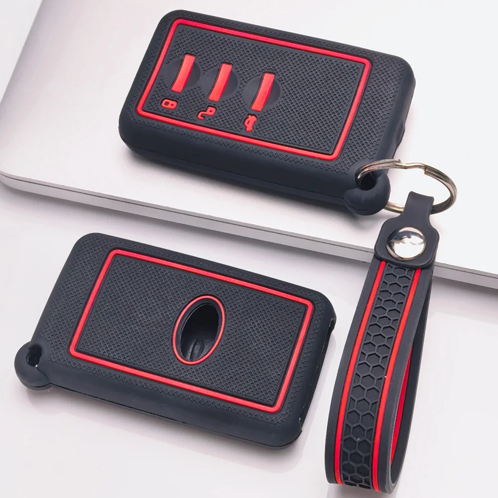 Key Fob Cover for Subaru Forester Outback Crosstrek Impreza Ascent WRX with Keychain Anti-Scratch Shockproof Soft Grip New