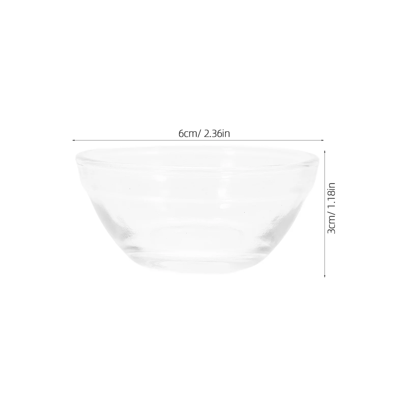 6 قطعة أطباق هلام زجاجية شفافة مقاومة للحرارة مكدسة الحلوى حاويات الطعام للمنزل المطبخ تخدم وجبة خفيفة بودنغ