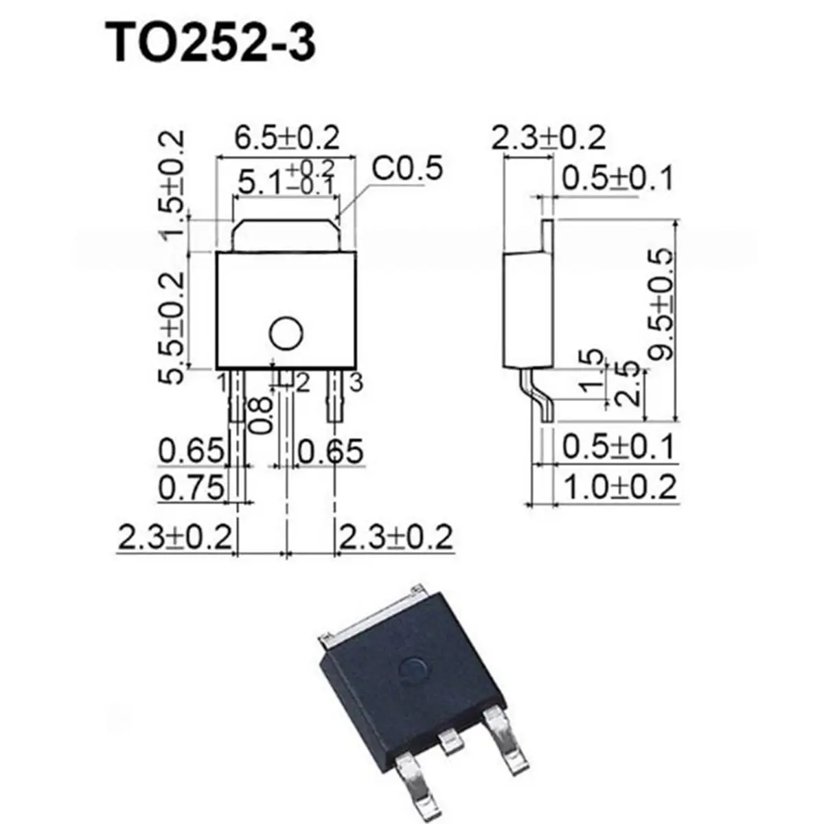 Dynamic To-252 Test Socket, to-252-3L Aging Test Socket, Kelvin Test Socket, Programming Socket, 2.3 mm Pitch