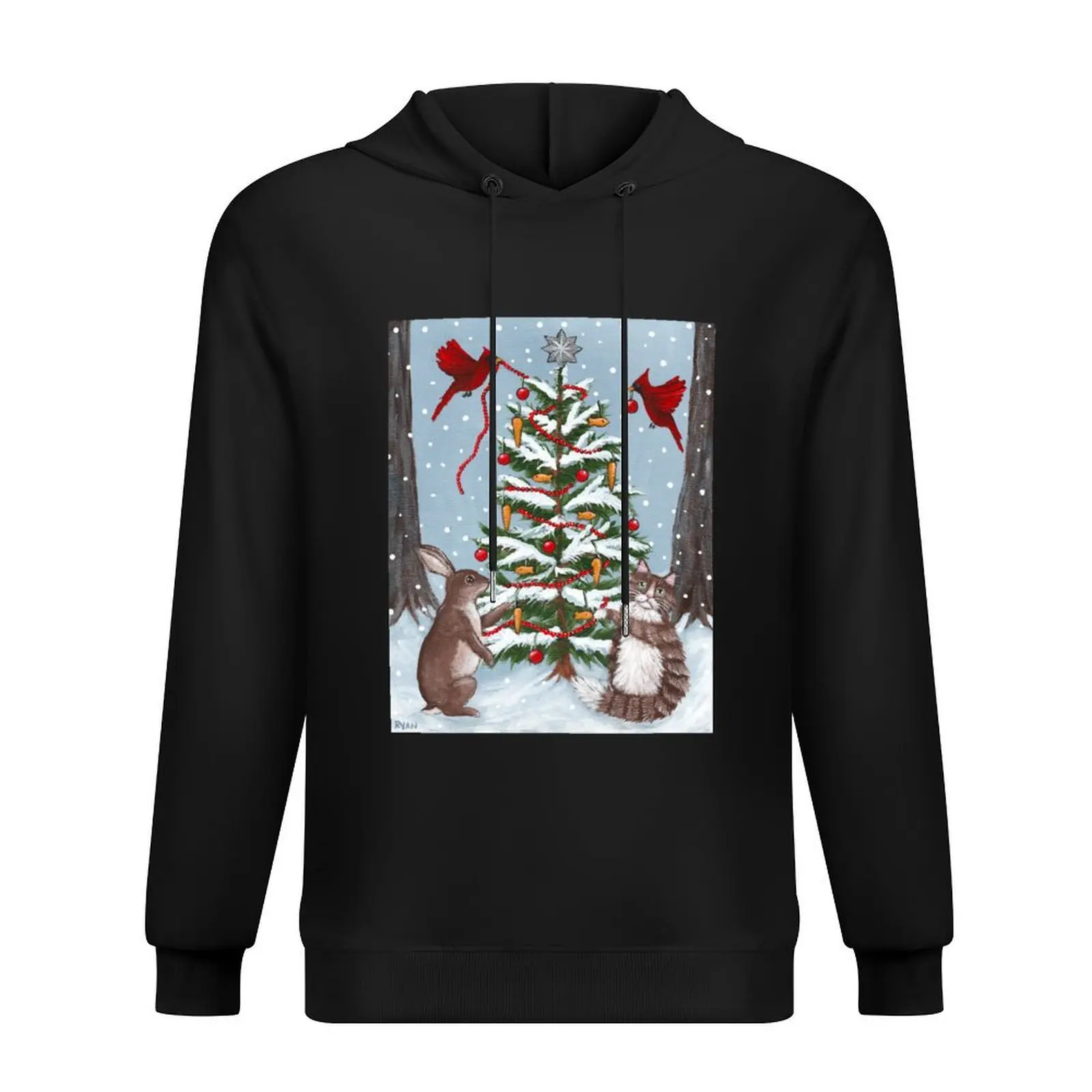 

Decorating the Christmas Tree With Friends Hoodie men clothes men's autumn clothes winter clothes autumn men hoodie