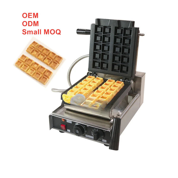 Commercial Use Stainless Steel Waffle Buns Waffo Bites Maker Custom Waffle Machine Electric Vertical Waffle Maker