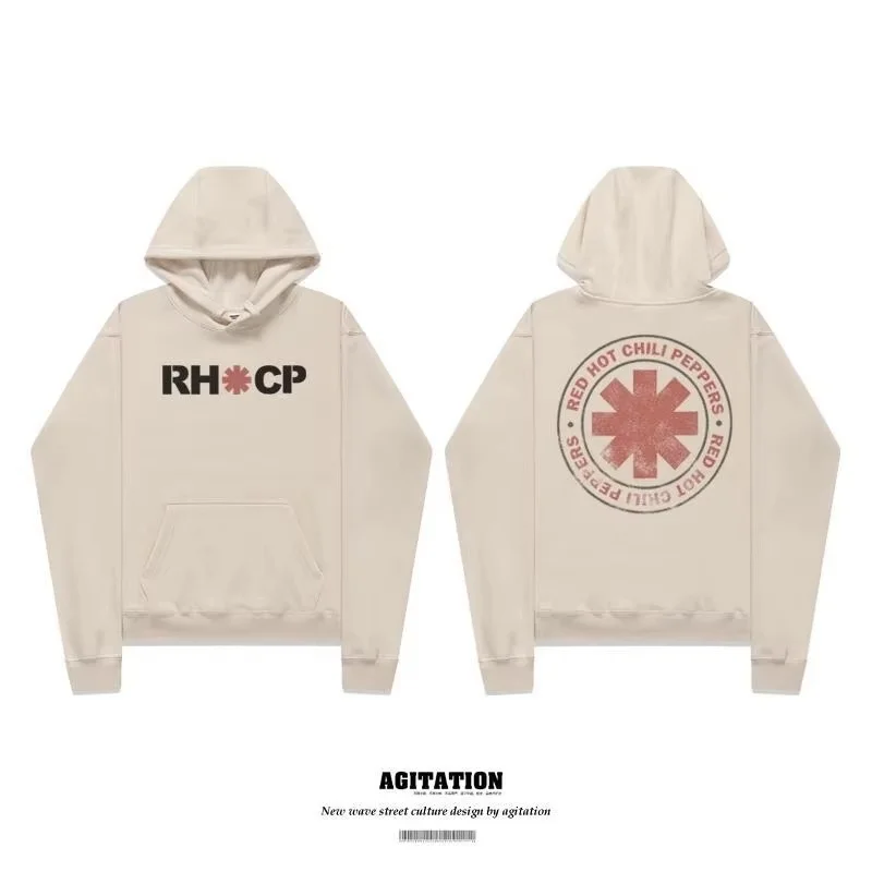 

Red Pepper RHCP Rock Band Sweater Ladies Pullover Plus Size Hoodie Unisex Top Europe America High Street America