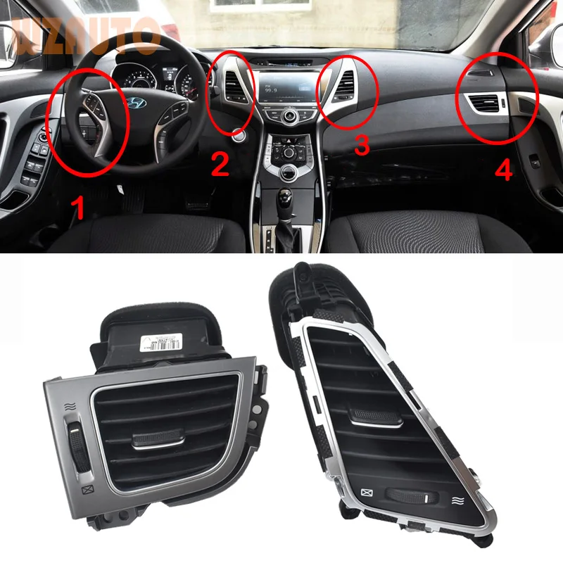 

Side Air Vent Dashboard Air Condition Outlet Vent Center/ Left/Right Ventilator Grille For Hyundai Elantra Avante 2012-2016