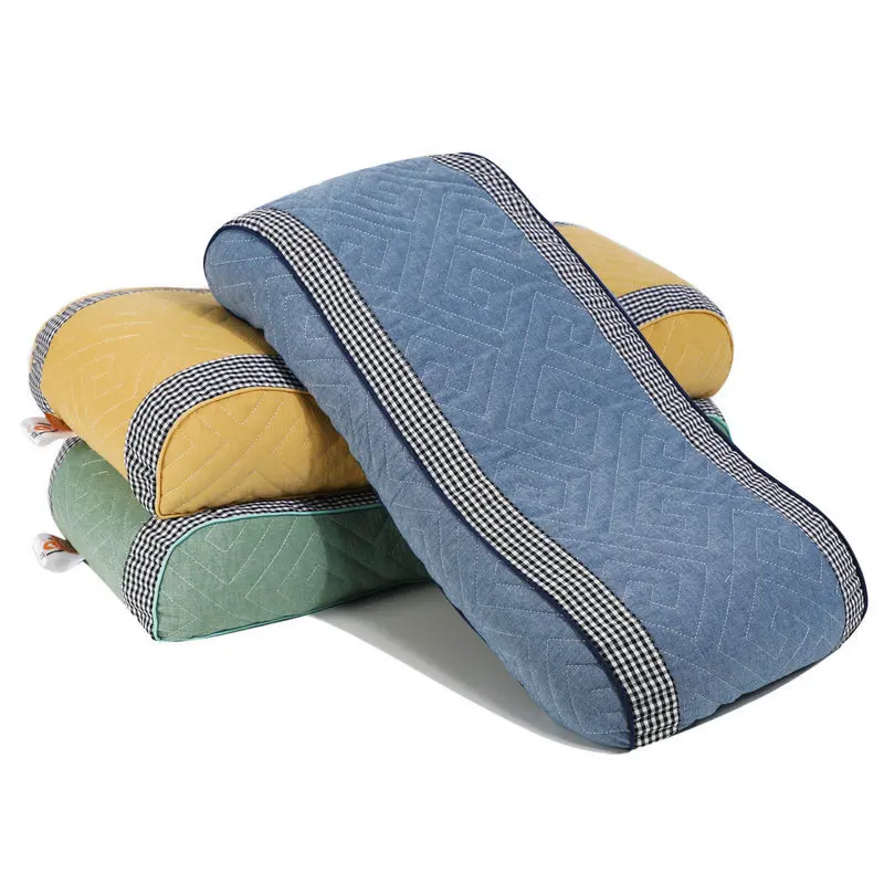 Double Covers Buckwheat Shell Shaped Pillow With Zipper Case Sleep Comfortable Cervical Neck Protection For Elderly Student