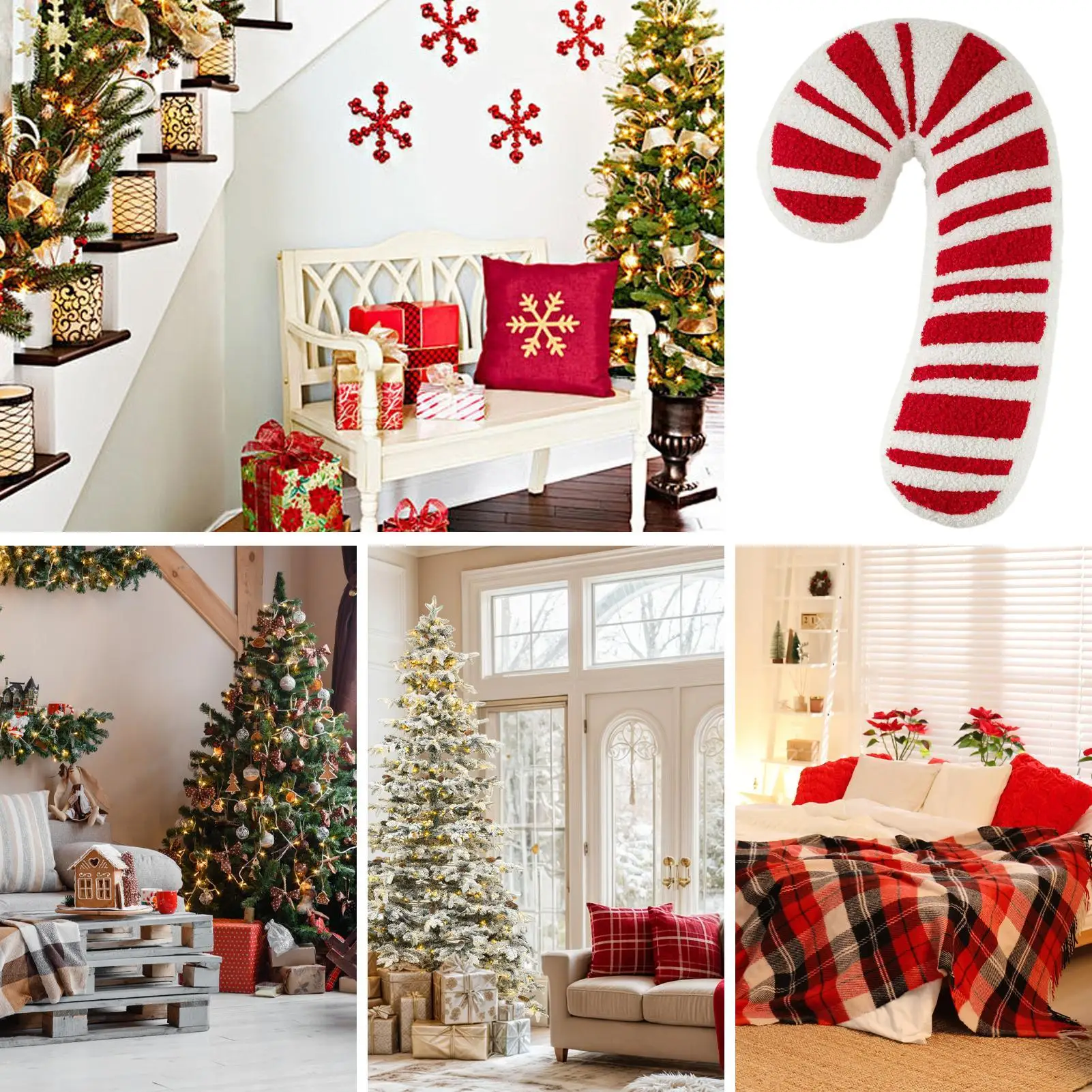 Christmas Plush Pillow Cuddly Festive Decoration Christmas Lollipop Throw Pillow Plush Decor For Bed Sofa Living Room Bedroom