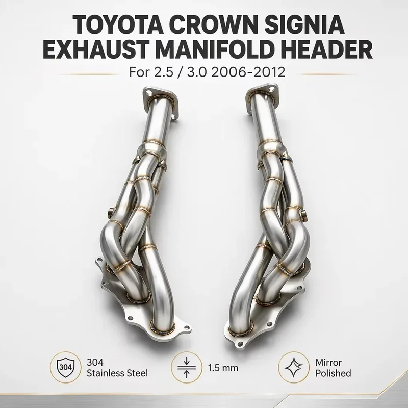 Perfectly Customized Performance Exhaust Manifold Header Specifically Designed for Toyota Crown Signia 2.5 3.0 2006-2012