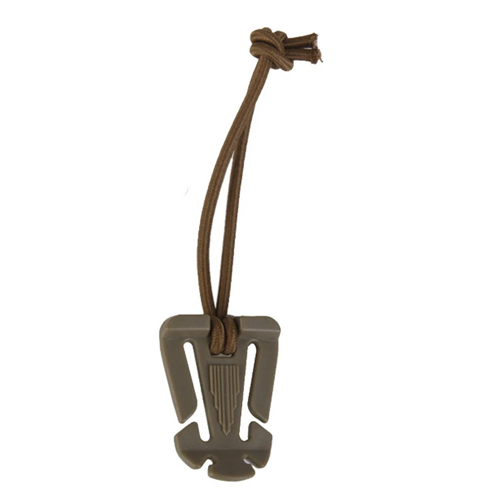 

10pcs Elastic Rope Webbing Buckle Black Fixed Strap Clips Tactical Backpack System 4.5x3.2x0.2cm Nylon Plastic