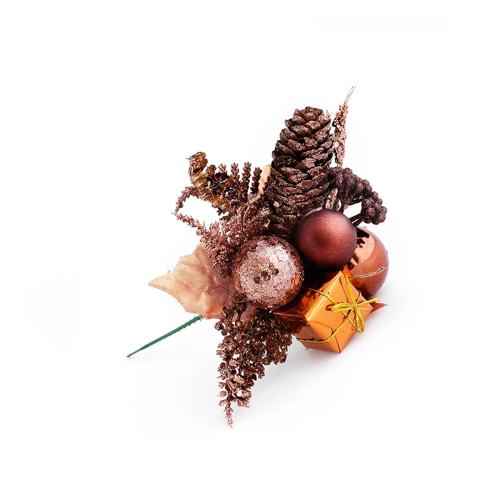 قصاصات شجرة التنوب المخروطية الصنوبر الاصطناعية زينة عيد الميلاد المنزل عطلة حفلة محور رف غصين الحلي #6