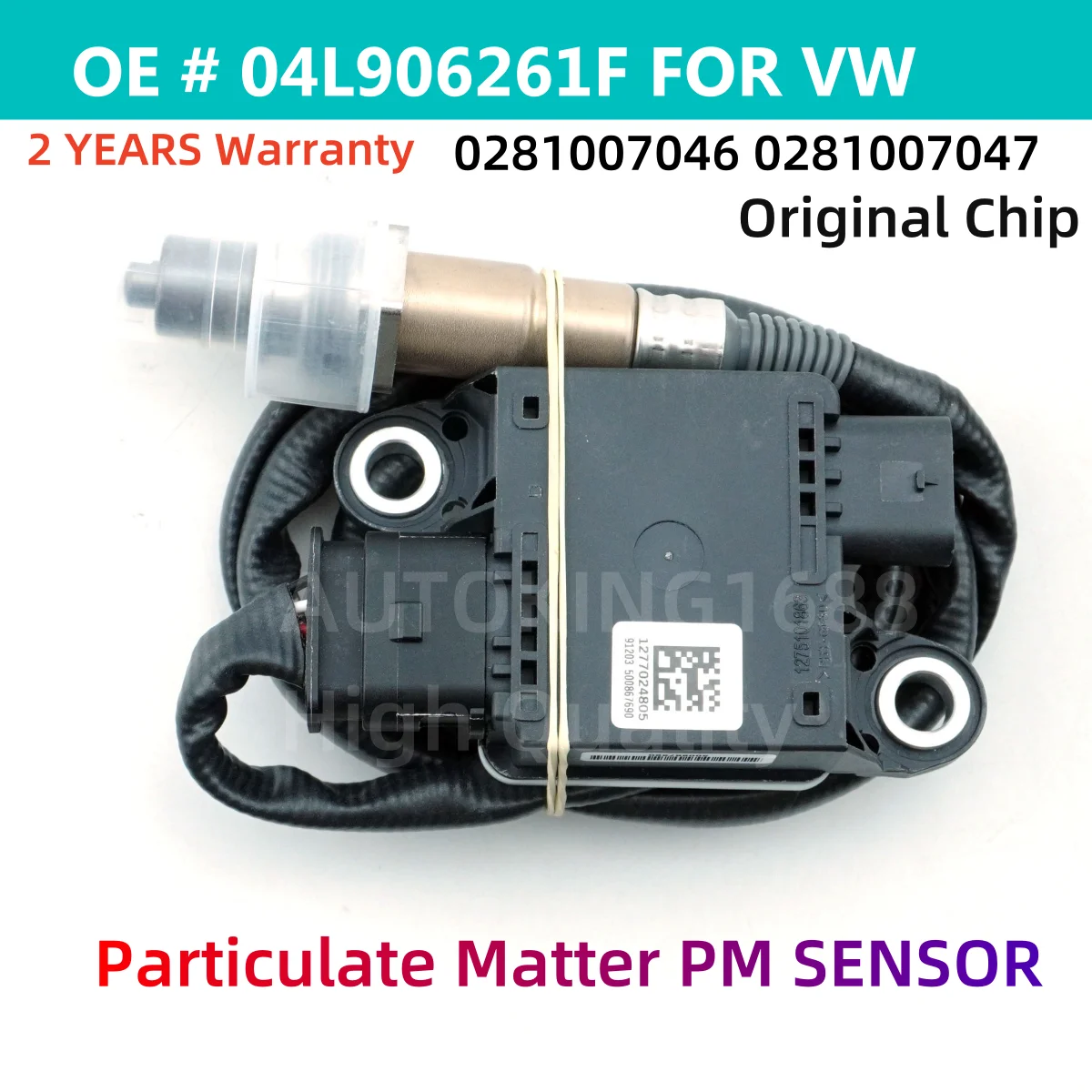 

Новый датчик твердых частиц PM 04L906261F 0281007046 0281007047 для VW Transporter Campmob Golf 2016-2019
