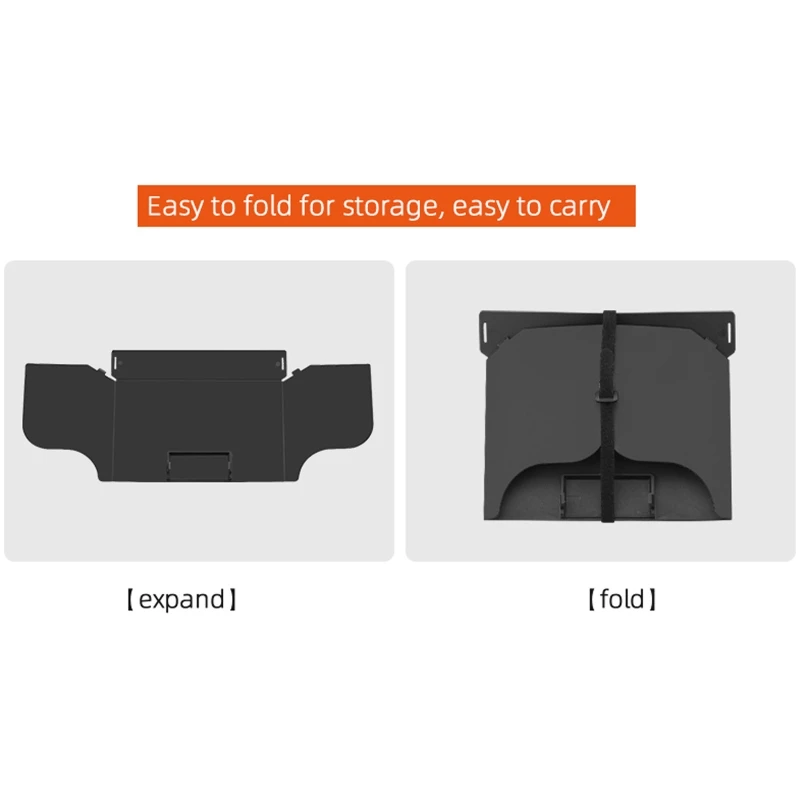 R91A Phone Tablet Sun Shade Compatible with Mavic 3/AIR 2/2S/Mini 2/Mini 3 Pro RC Drones Controller Folding Monitor Cover