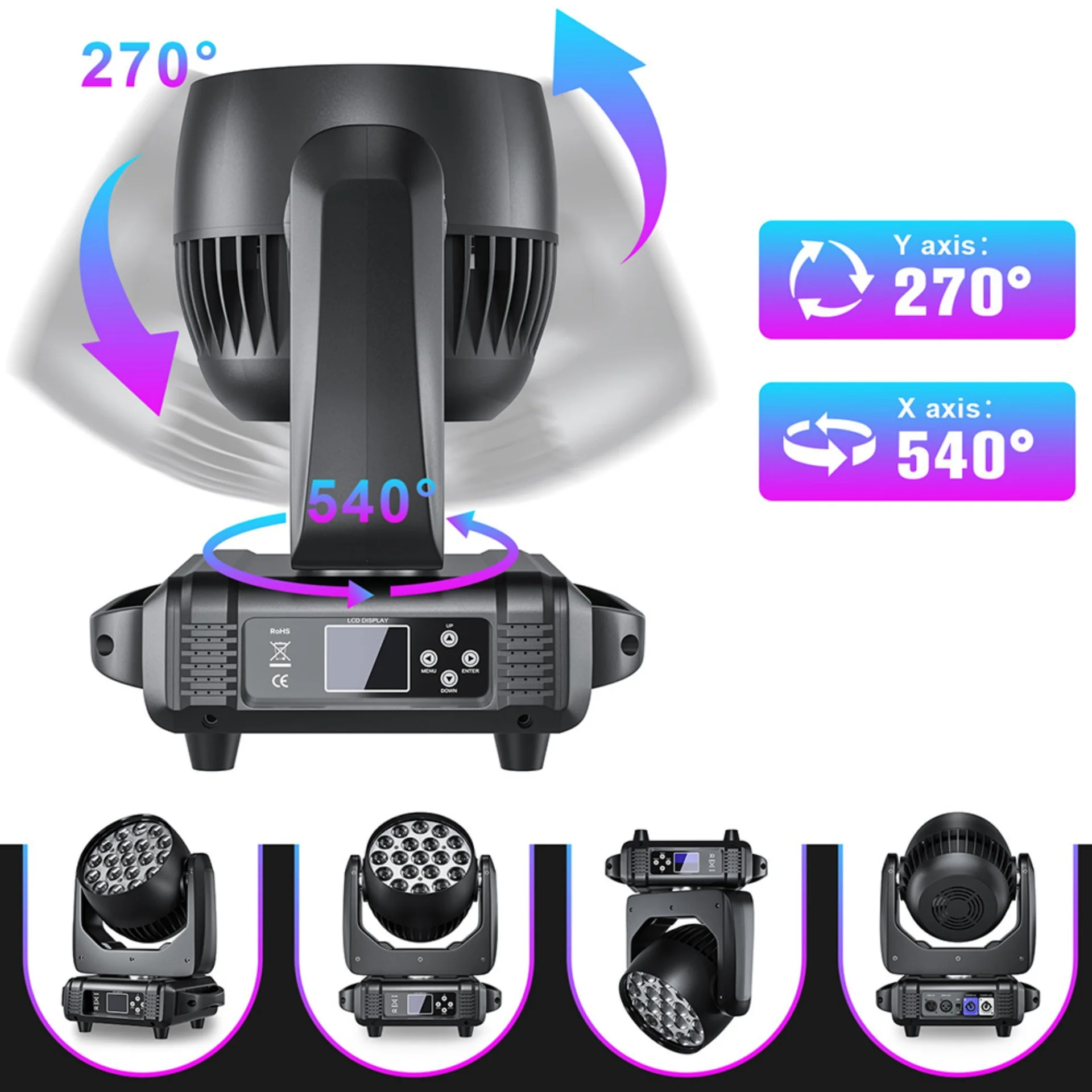 Stage Lights Dyed Lights Bar Wedding Performance Stage Lights