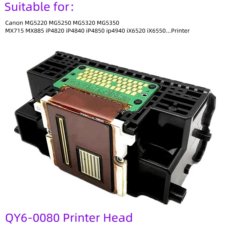 Cabezal de impresión QY6-0080 para impresora Canon MG5220, MG5250, MG5320, MG5350, MX715, MX885, iP4820, iP4840, iP4850, iX6520, iX6550