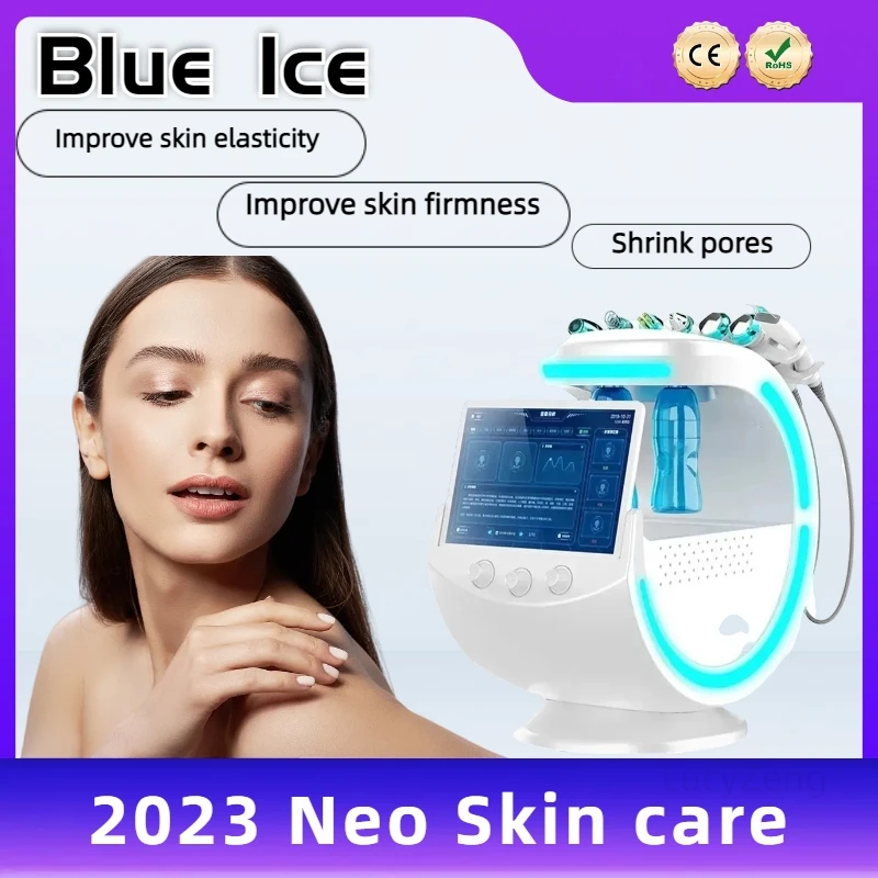 Blue Ice Skin Analyzer Multi Care Anti-aging Wrinkle Removal Skin Repair Machine 8 Languages To Achieve The best Effect