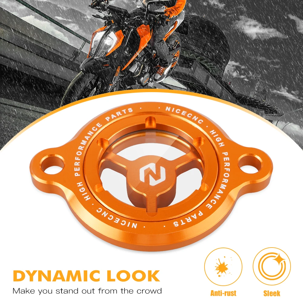 ل KTM 390 مغامرة 2020-2023 غطاء مرشح الزيت غطاء Duke 125 200 250 390 2016-2023 RC 125 200 390 2017-2023 250 مغامرة 21-23