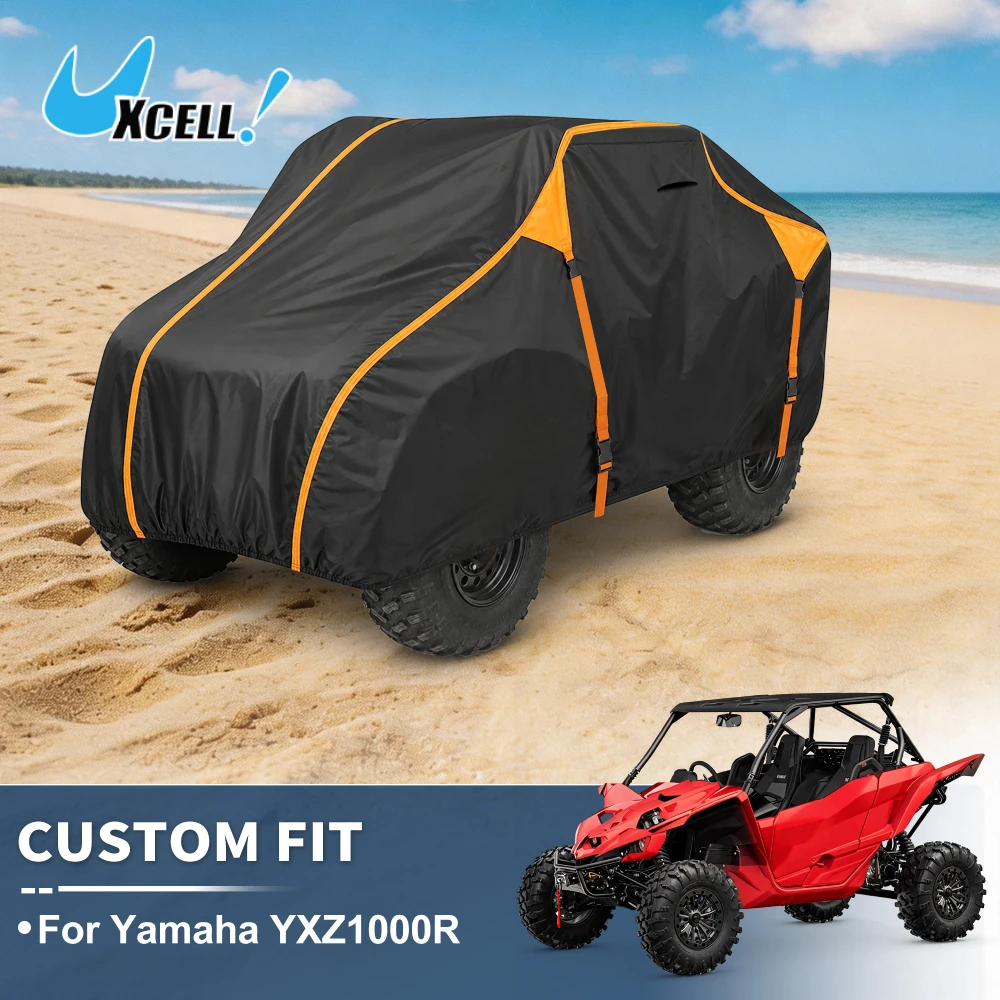 Copertura Impermeabile Uxcell Per UTV Yamaha YXZ1000R, Tessuto Oxford 210D Resistente, Antivento, Protezione Per Tutte Le Condizioni Atmosferiche-image