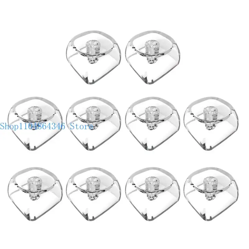 652F 10Pcs Transparents Keycaps 1U Blank Backlits Cover for Mechanical Keyboards