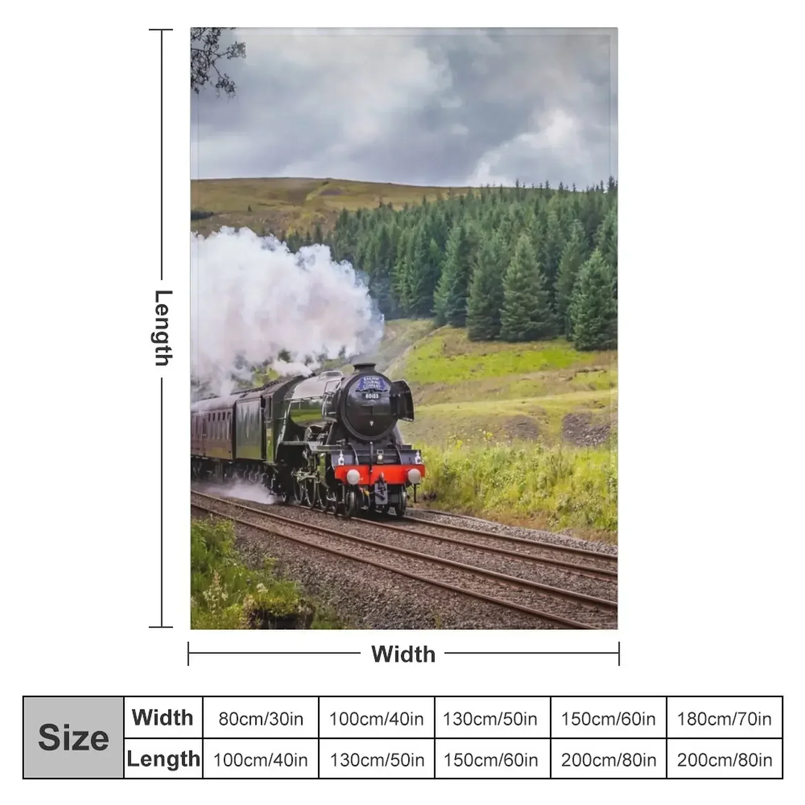 Flying scotsman at beck hole Throw Blanket Sofa Throw Thins Blankets