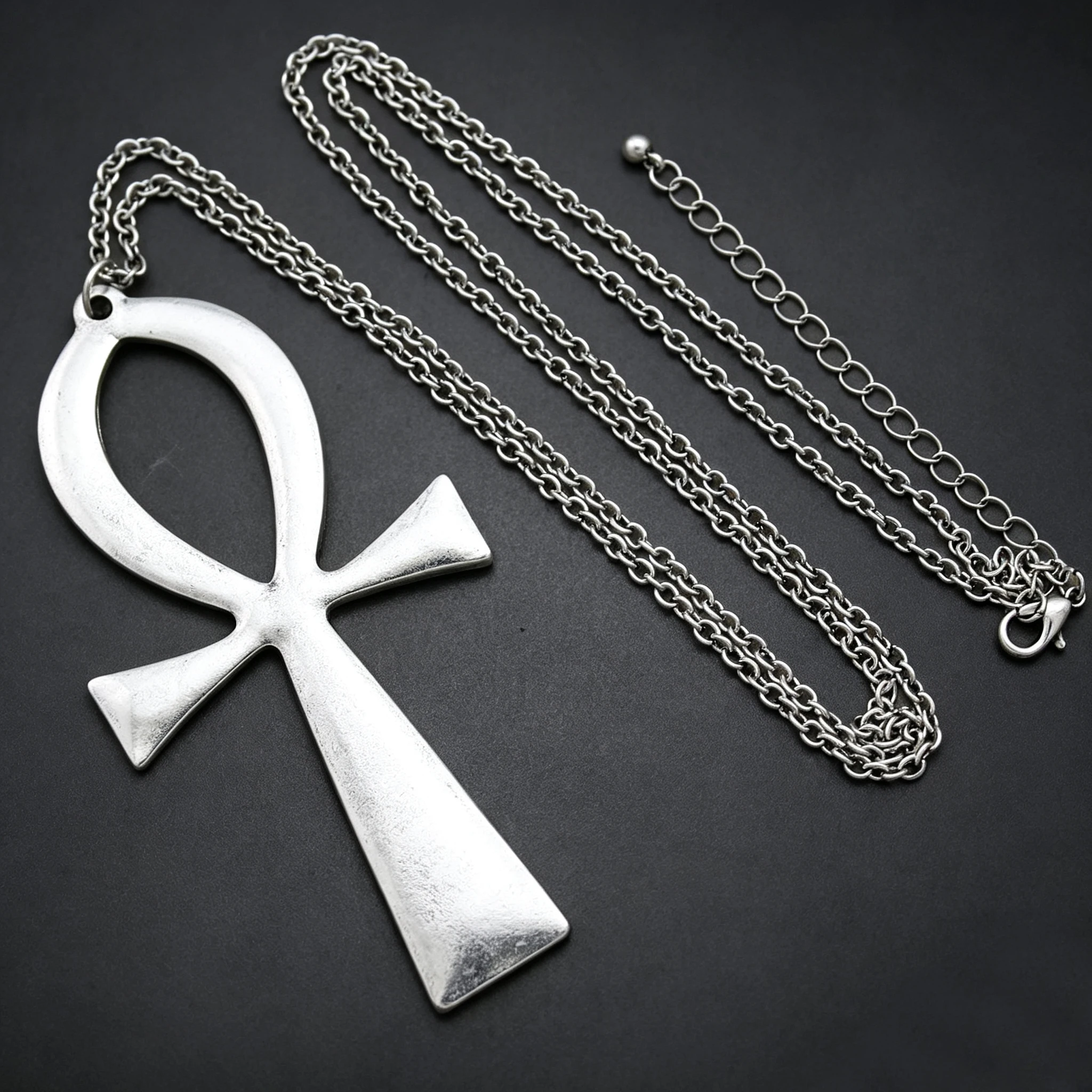 Vintage Egyptian Life Big Ankh Cross Pendant Long Chain Necklace Amulet Religious Jewelry Men Women Accessories Dropshipping