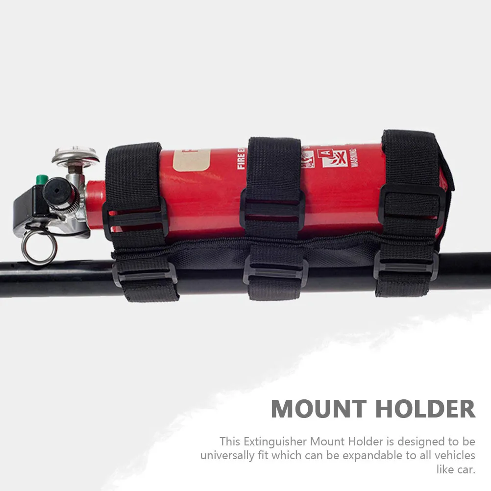

1pc Extinguisher Mount Holder Universal Expandable Car Trunk Storage Organizer Strong Fixing Band Easy Install Wear-Resistant