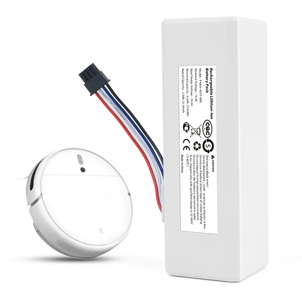 Sicherer Wiederaufladbarer 14,4V 6500mAh Akku P1904-4S2P-MM Hochleistungs-Ersatzteil für Xiaomi Mijia 1C STYTJ01ZHM Roboter-Wischmopp – Detail 4