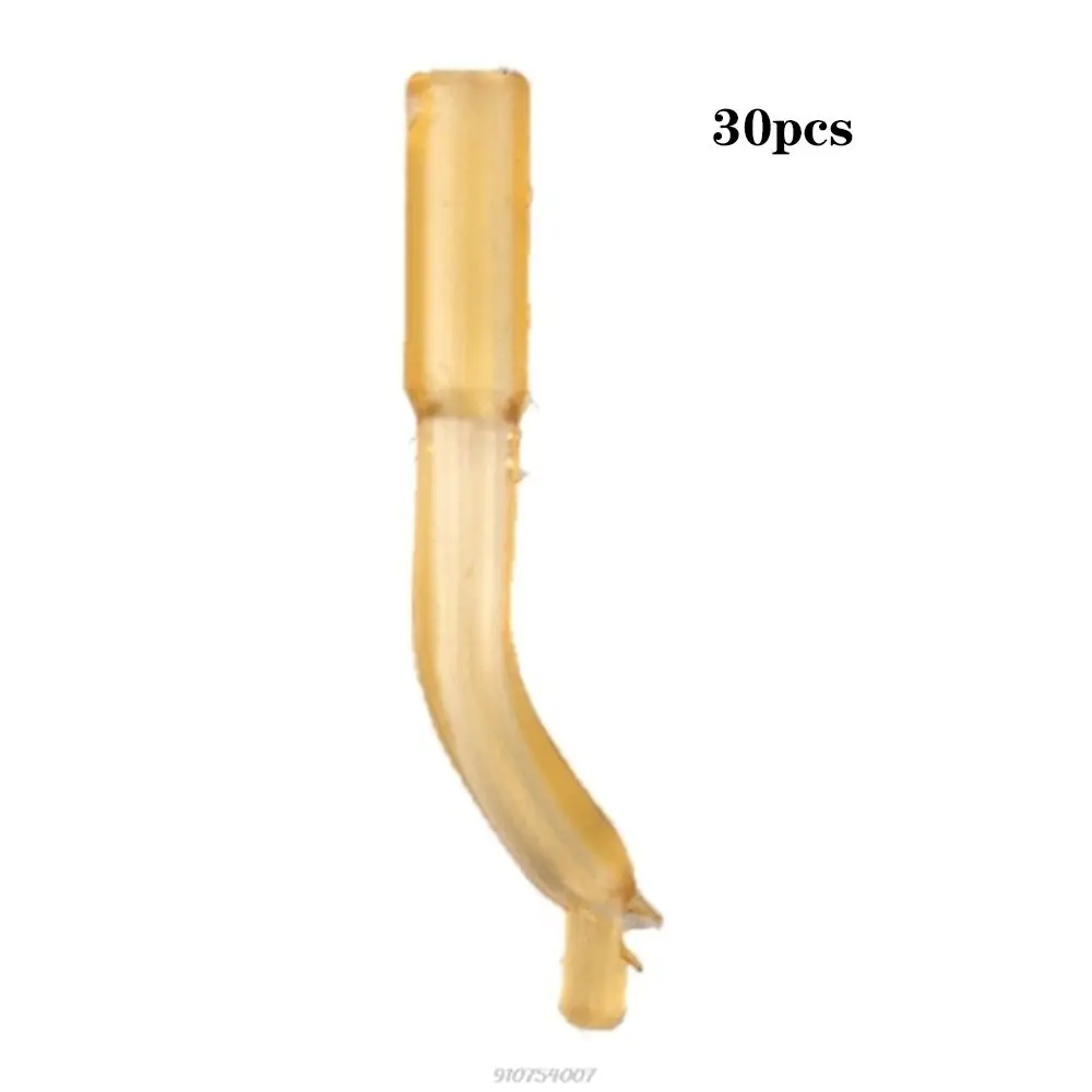 20/30/50Pcs Carp Fishing Accessories Angling Supplies Anti Tangle Sleeves Rubber Hair Rig Positioner Line Aligner Sleeve
