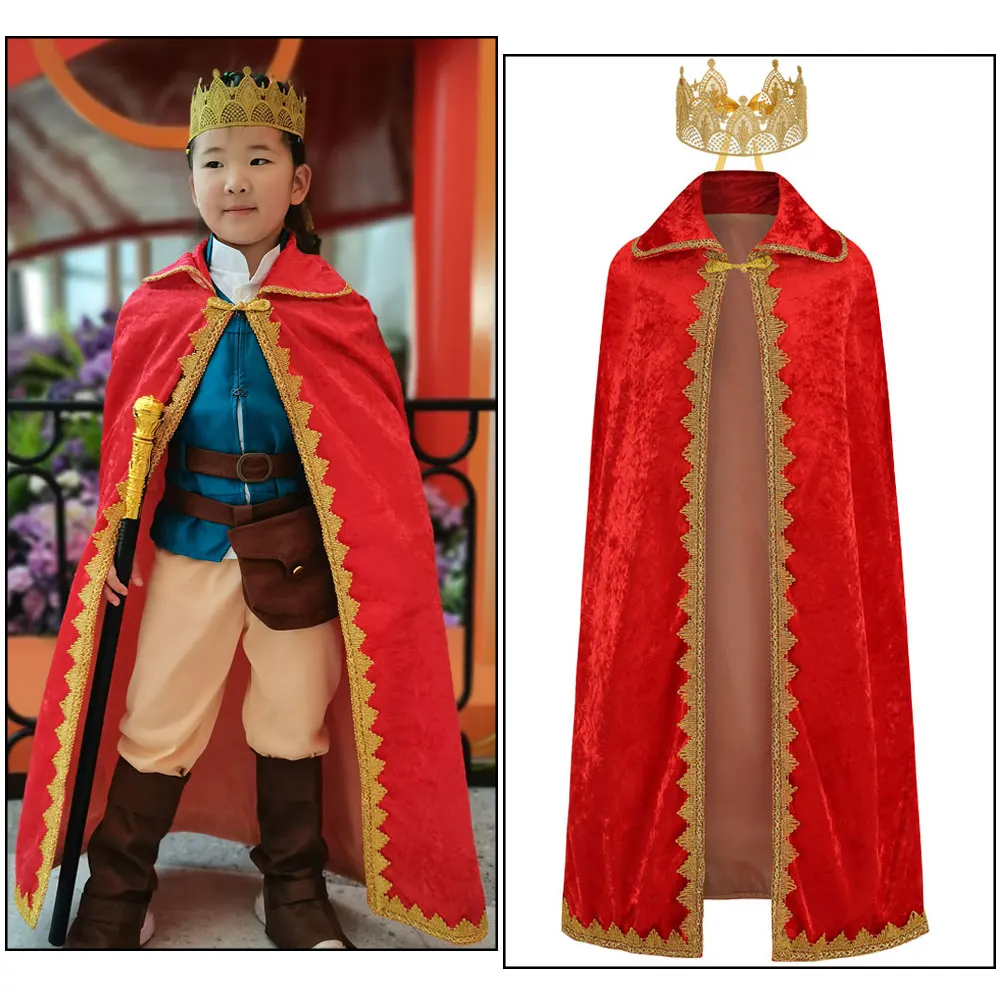 

Carnival Cosplay Boys Birthday Party King Robe Cape Christmas Halloween Toddler Prince Costumes Inspired Prince Costume Cloak