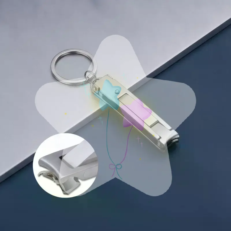 Nail Clippers 0.5cm Ultra Thin Portable Foldable Multi-functional Fingernail Toenail Cutter for Home Travel Daily Use Nail Clip