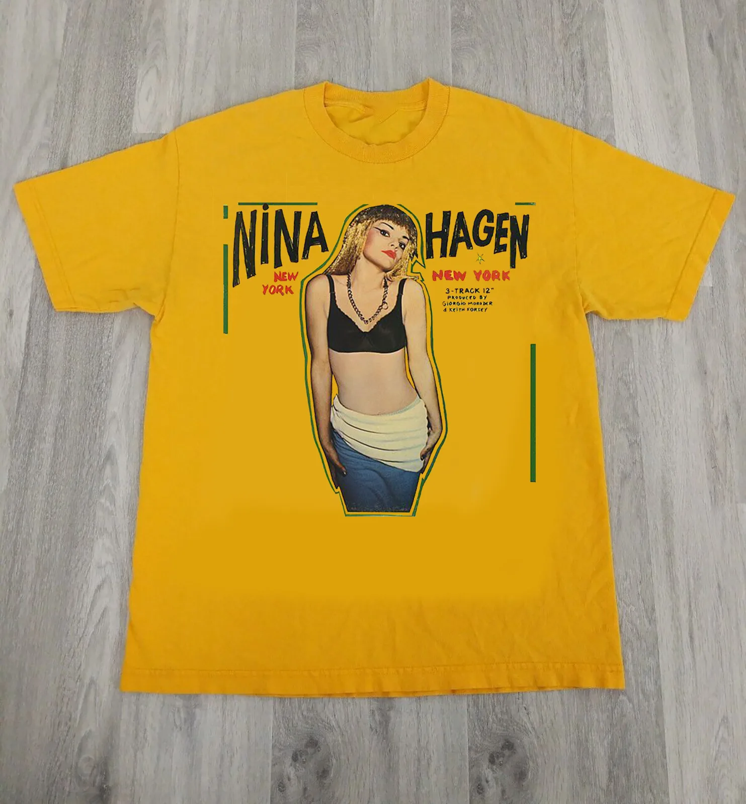 Nina Hagen New York Short Sleeve Unisex T-Shirt All Size S To 5XL Gold BO243