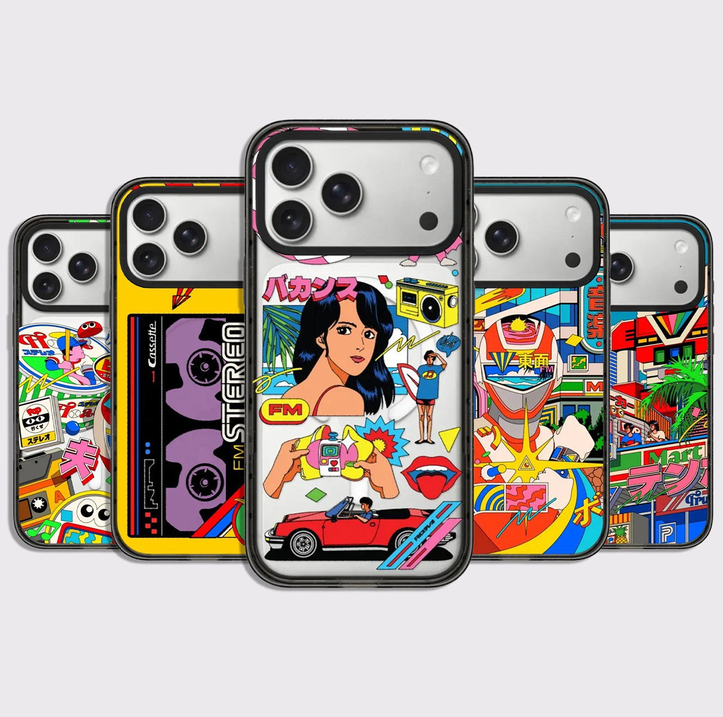 

Anime Cassette Impact Black Border Magnetic Cover for IPhone 13 14 15 16 17 Pro Max Case for IPhone Air