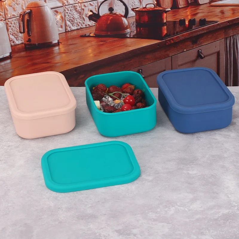 Silicone Bento Boxes Lunch Container, YONGHAO Leak-Proof Lunch Container, BPA-Free, Dishwasher Safe