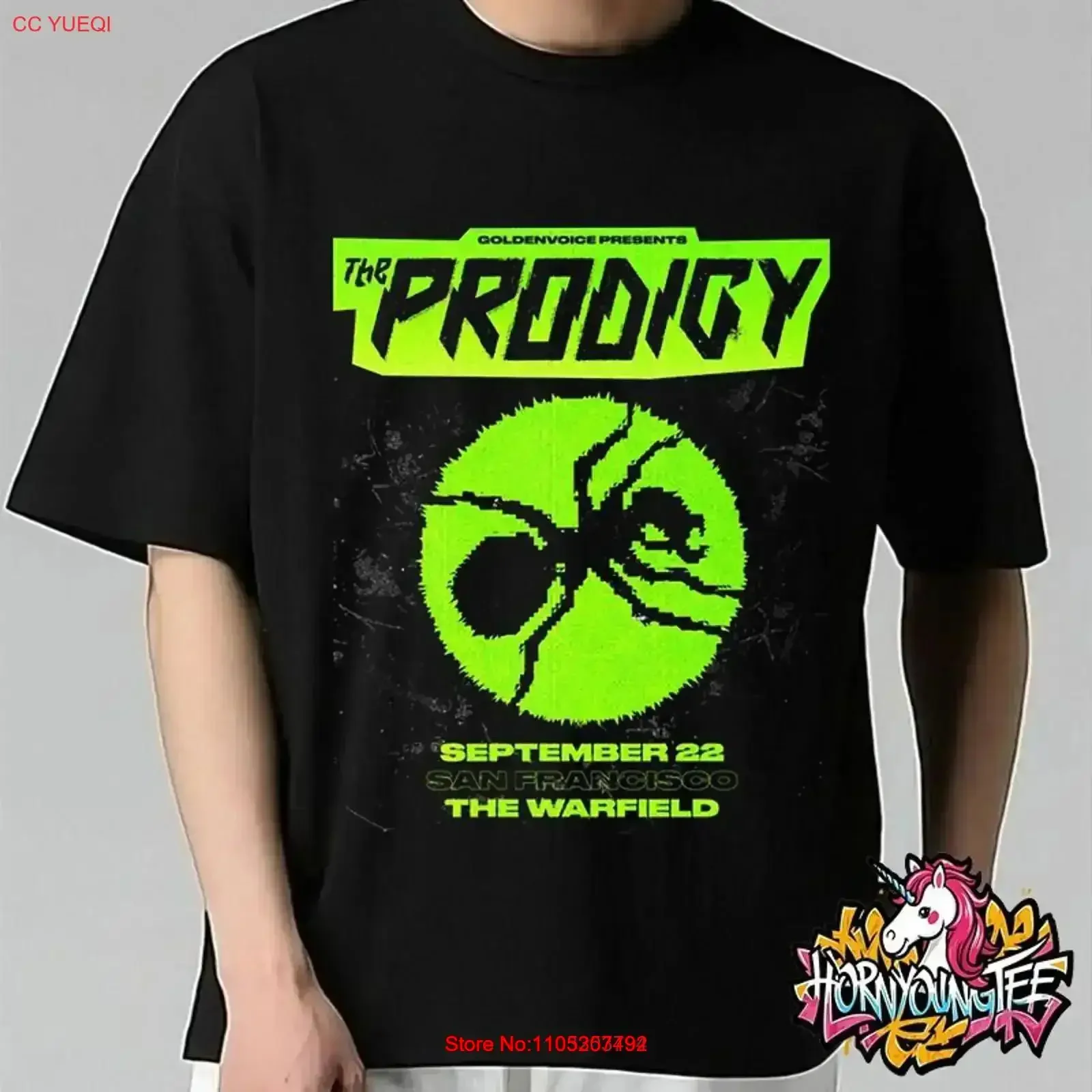 The Prodigy Band Music Show At Warfield 2025 T Shirt vintage Washed Top For Everyday Wear Stylish Stretched fashion Breathable