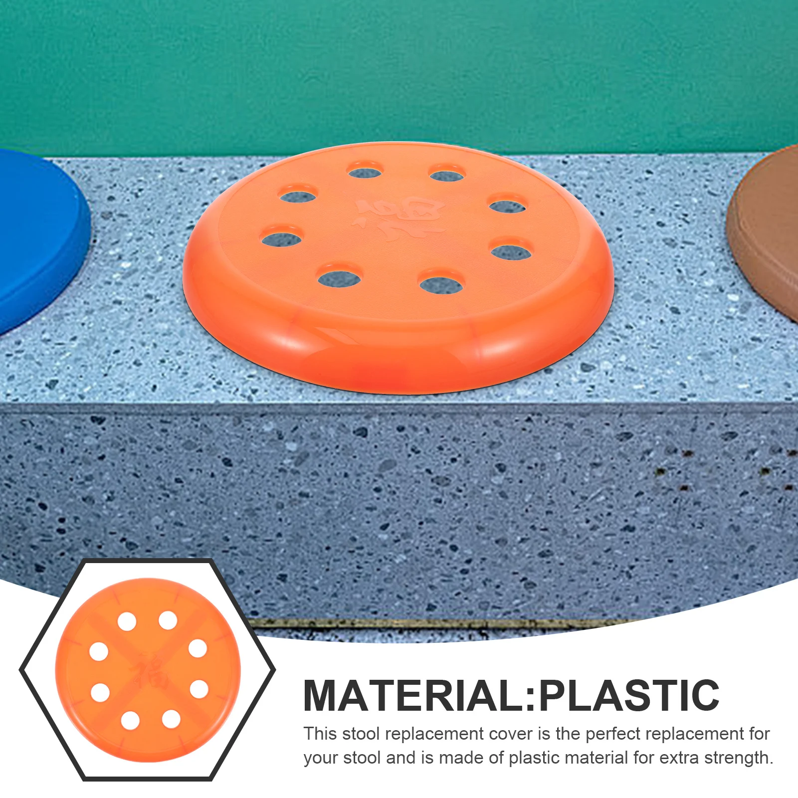 Plastic Kruk Zetel Vervanging Ronde Barkruk Cover voor Keuken Eetkamer Restaurant Gebruik Plastic Stoel Zetel Vervanging