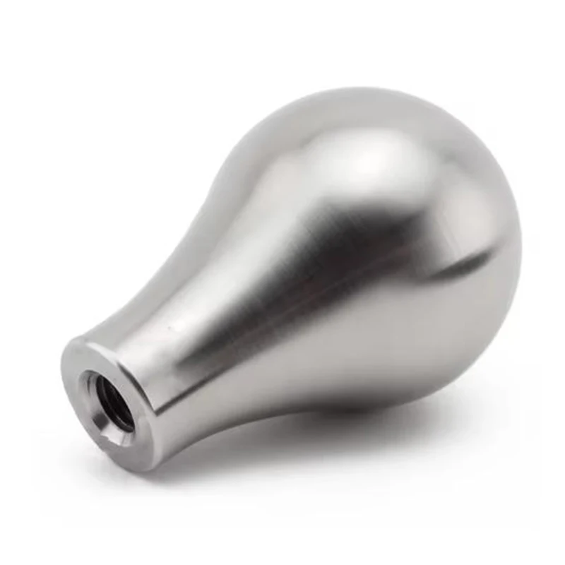 Cnc Machined Custom clear Anodized Aluminum Brushed Gear Knobs