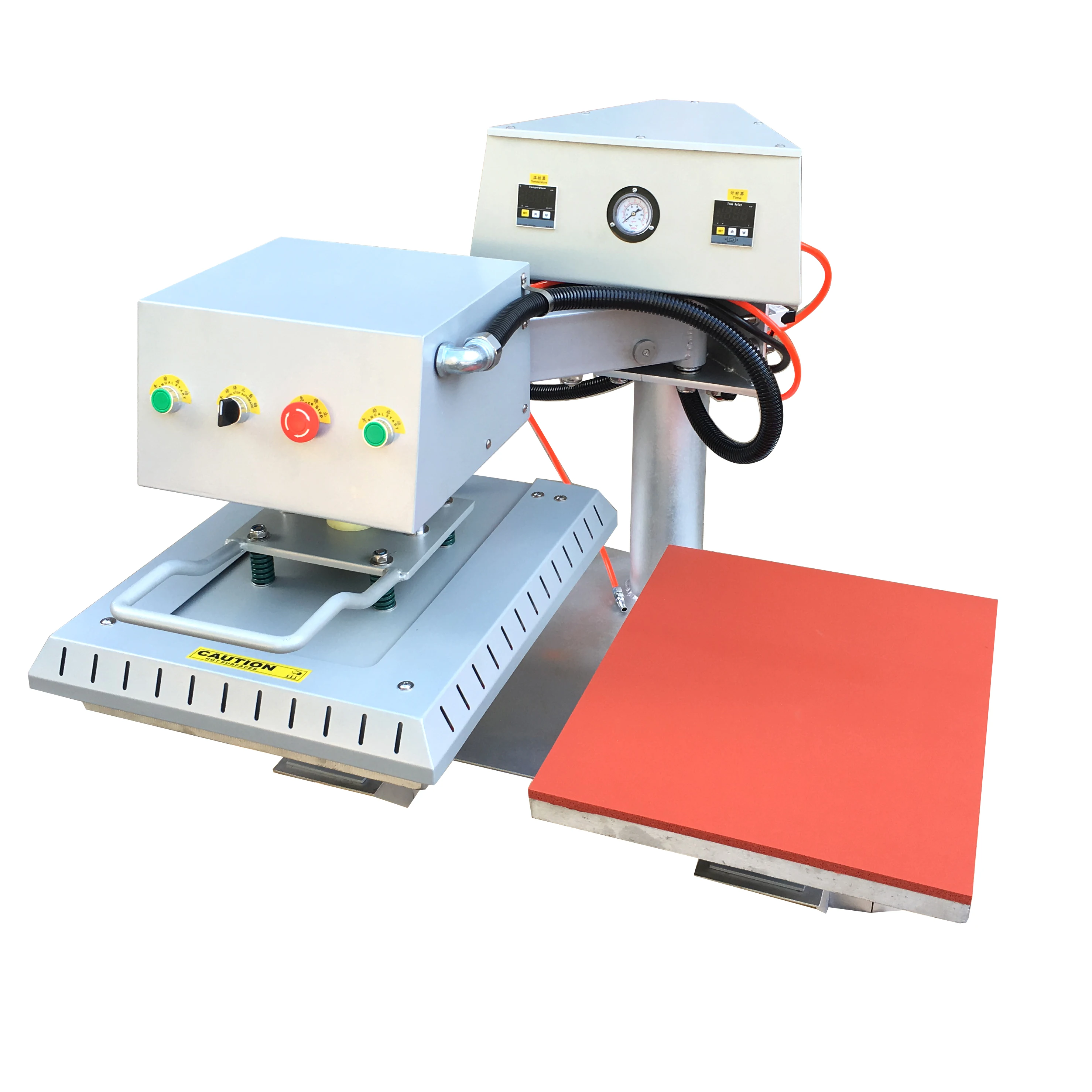 

Automatic Two-Plate Pneumatic Heat Press Machine for T-Shirt Printing 110V/220V Flatbed Heat Transfer Machine