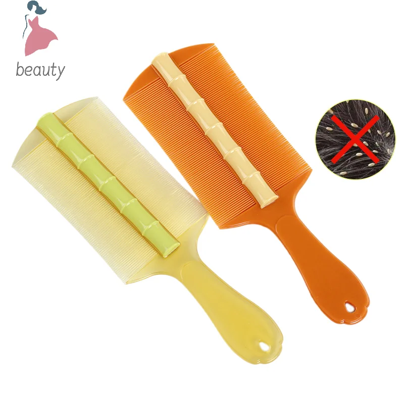 Peigne à poux double face pour enfants et animaux de compagnie, dents fines, massage du cuir chevelu, élimination professionnelle des puces, grille, dents ultra-denses