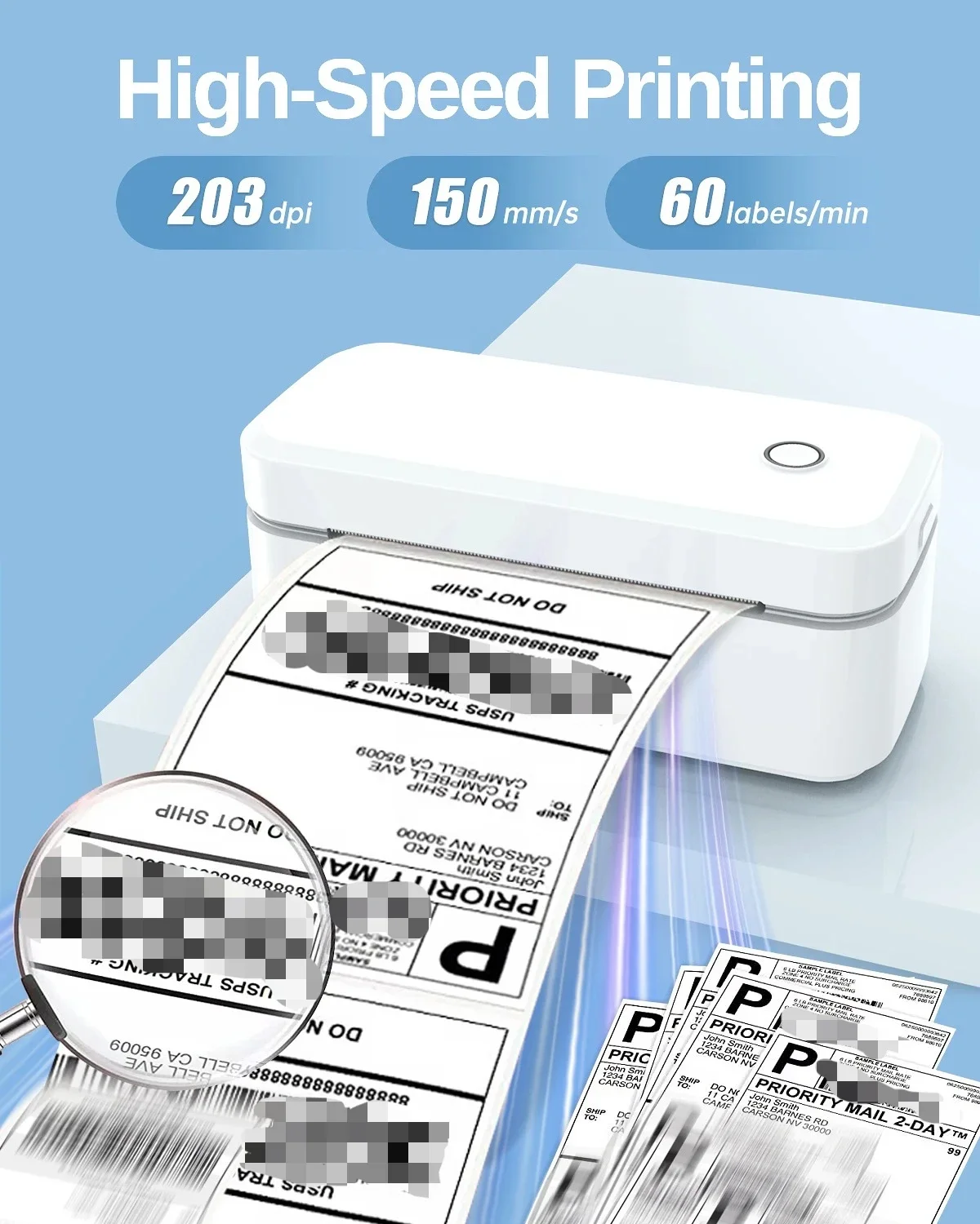 X4 Thermal Label Printer Portable Bluetooth-compatible Printer for Packages Printing Automatic Label Recognition