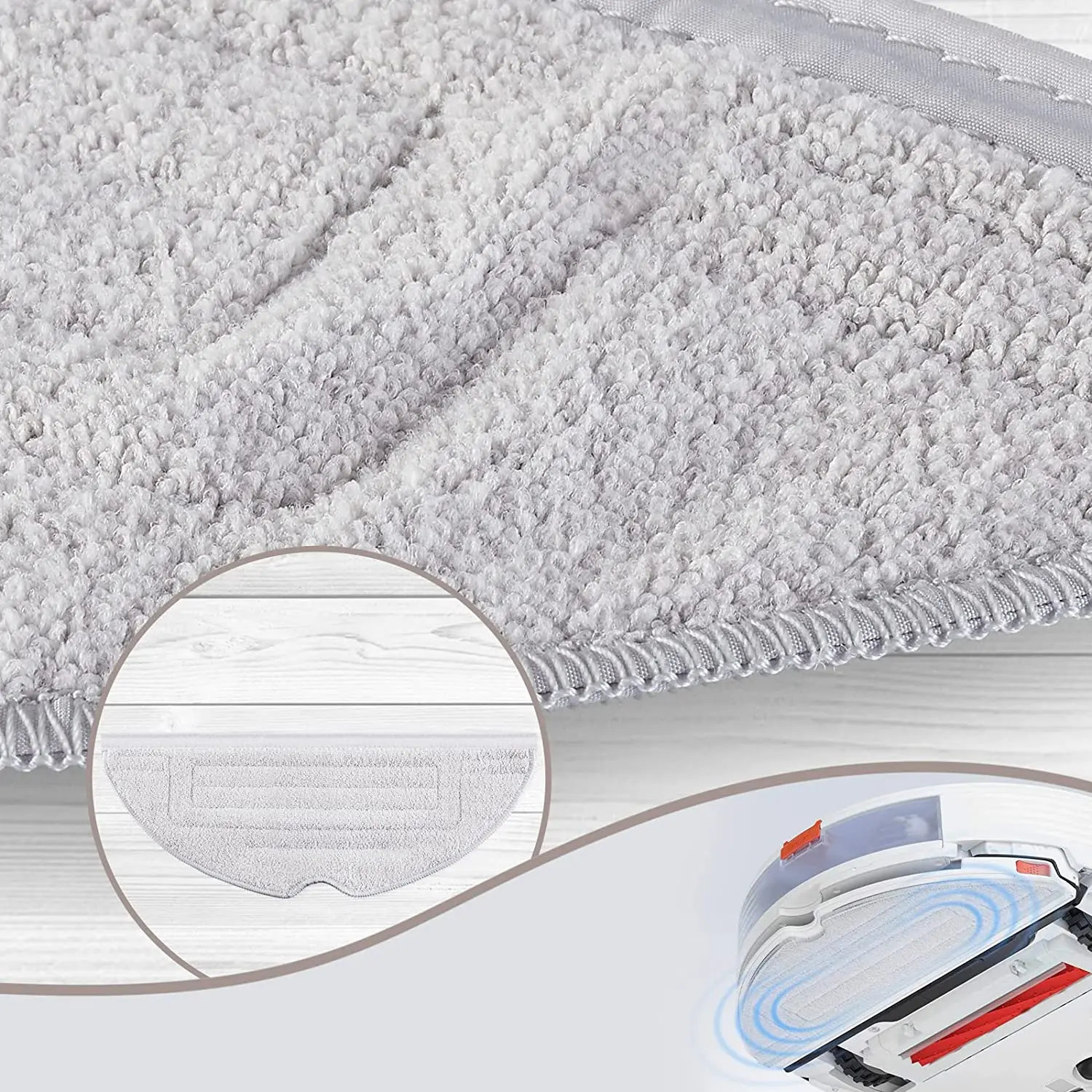 الأصلي ممسحة الملابس المضادة للبكتيريا المماسح ل Roborock S7 MaxV / S7 MaxV زائد/S7 MaxV الترا/برو الترا/S7/S7 + روبوت الأنظف