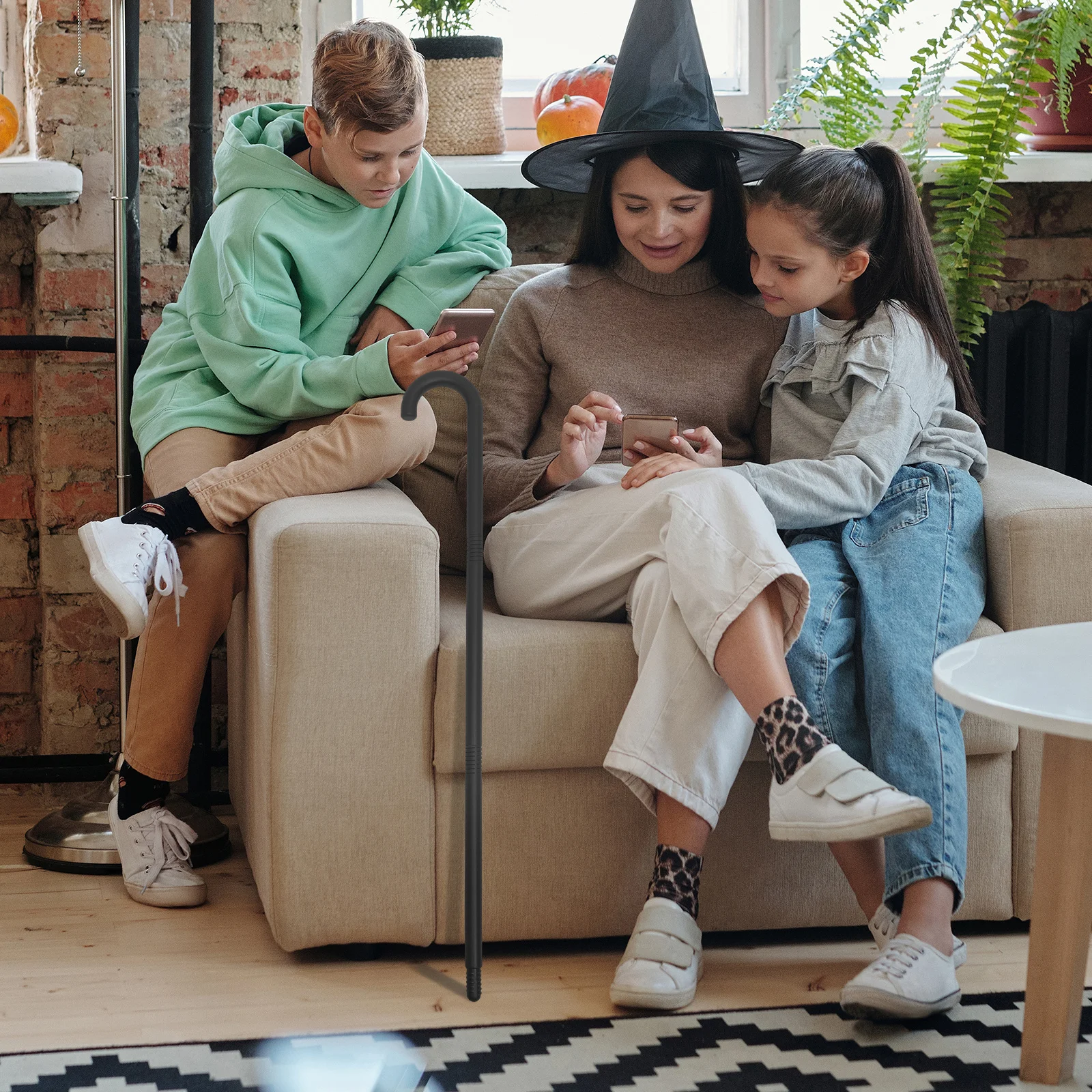 دعامة قصب الهالوين للأطفال والكبار، لوازم تنكرية للهالوين، عصا عكاز مزخرفة، دعامة صور للحفلات #3