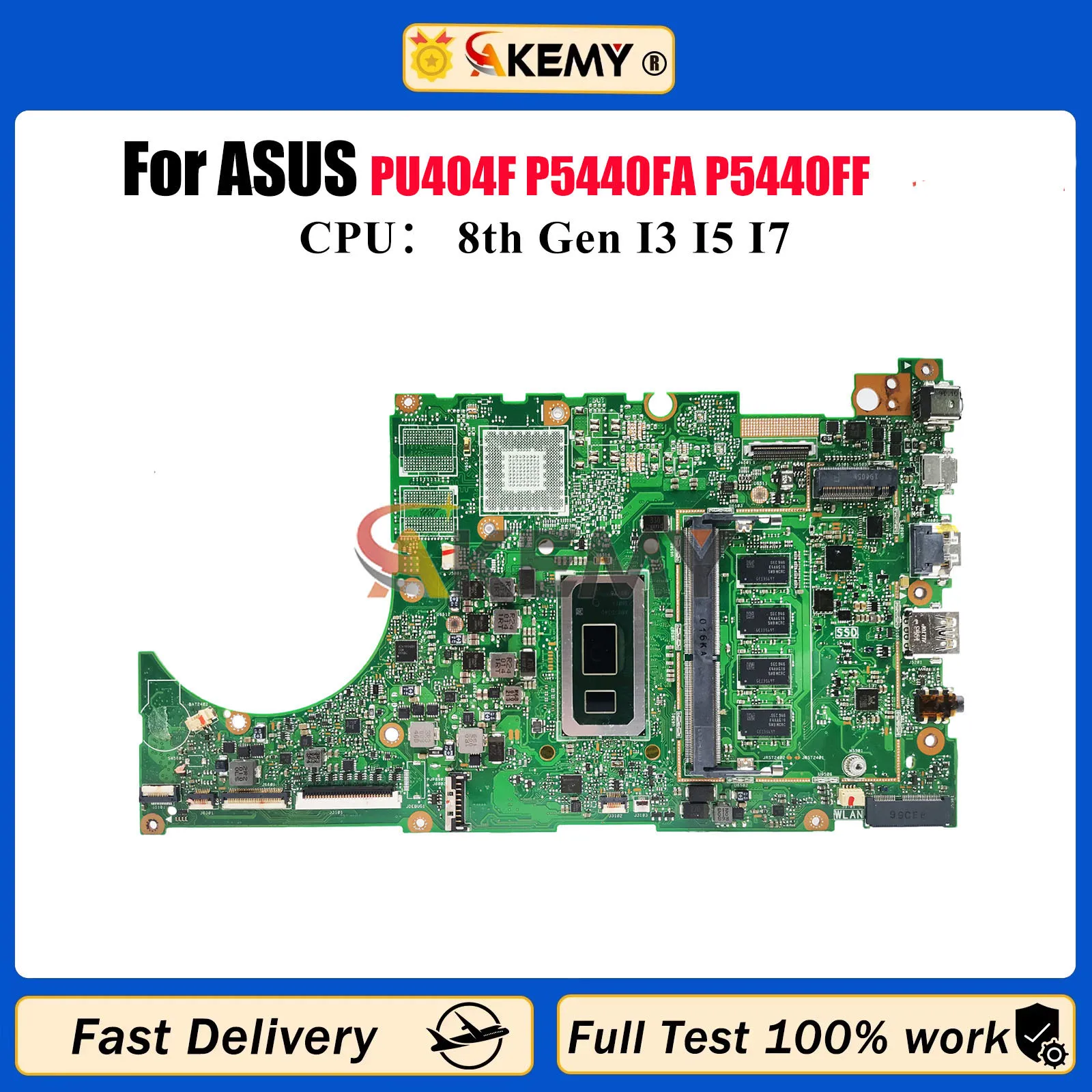 

P5440FA Материнская плата для ноутбука ASUS ProArt P5440F PU404F P5440FA P5440FF Материнская плата для ноутбука с процессором I3 I5 I7 100% tests OK stk
