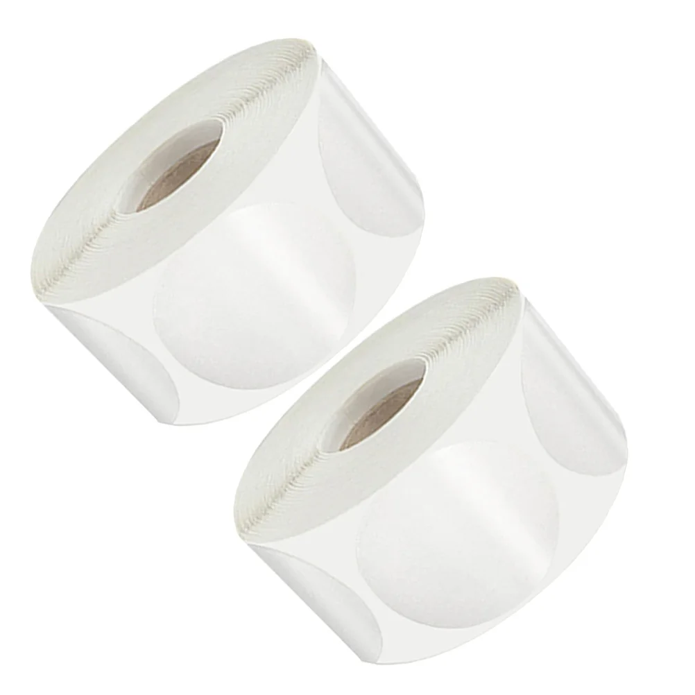 2 Rolls Gift Sealing Stickers Clear Envelope Package Cable Transparent Pet Labels Adhesive Packaging