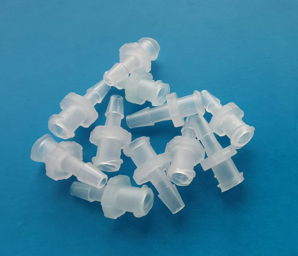 

1000pcs/lot Plastic PP 9/64 3.6mm Tubing Hose Barb To Female Luer Lock Connector Adapter Fitting