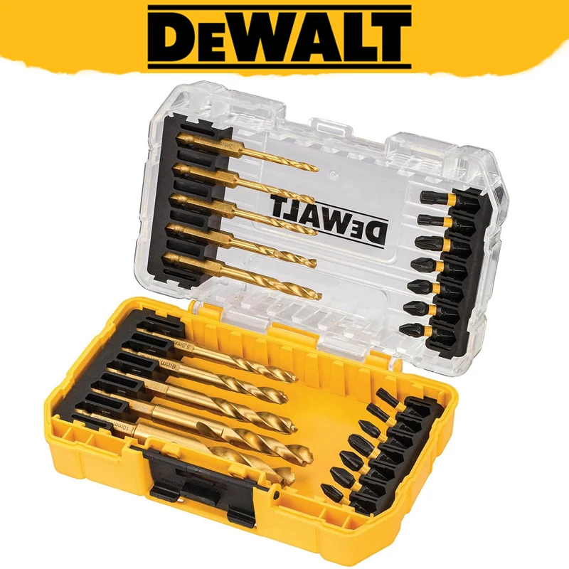 DEWALT DT70748T FLEXTORQ Twist Drill Drive Set Electric Screwdriver Bits Hex Shank Drive Drill Bit Power Tools Accessory 24 Pcs