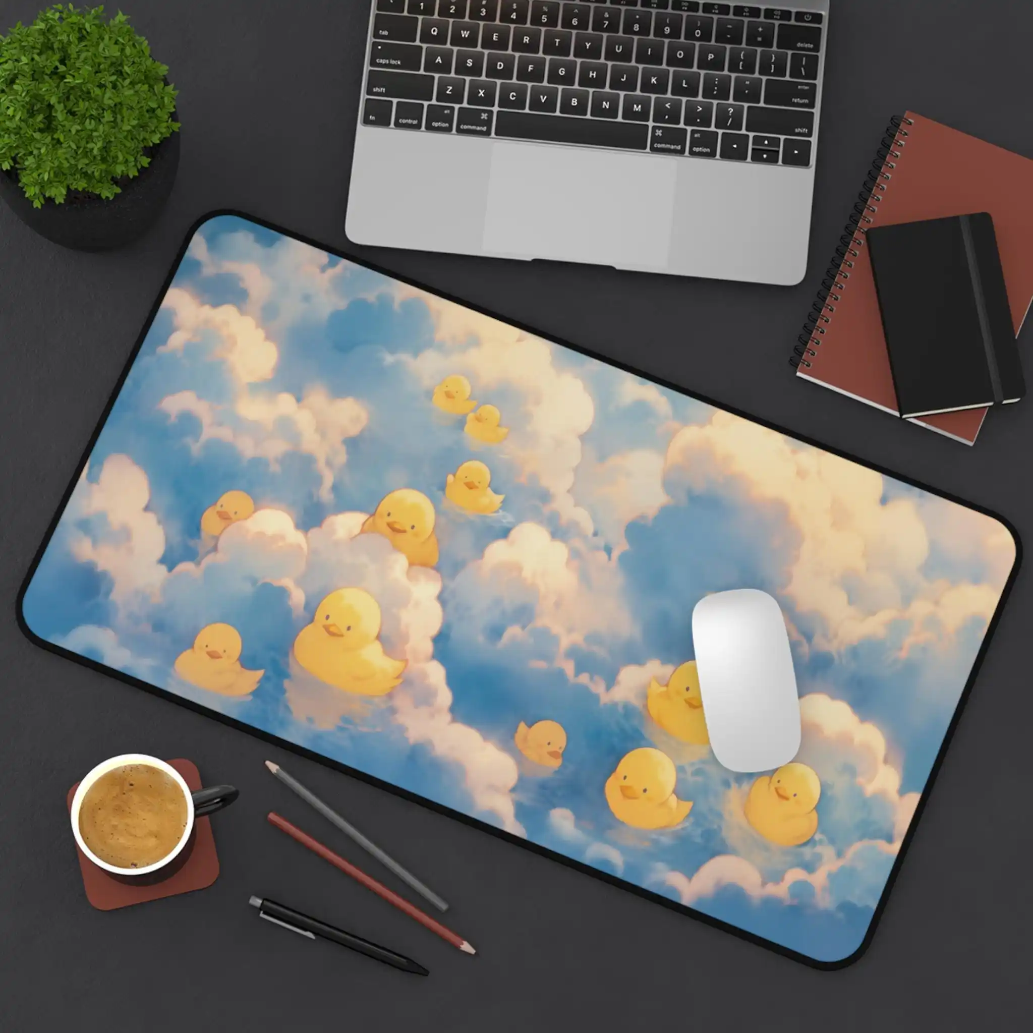 

Cute Duck Table Pads, Cute Office Decoration, Cloud Theme Mousepad, Home Office Accessories, Gaming Desk Mat, Cute Mouse Pad