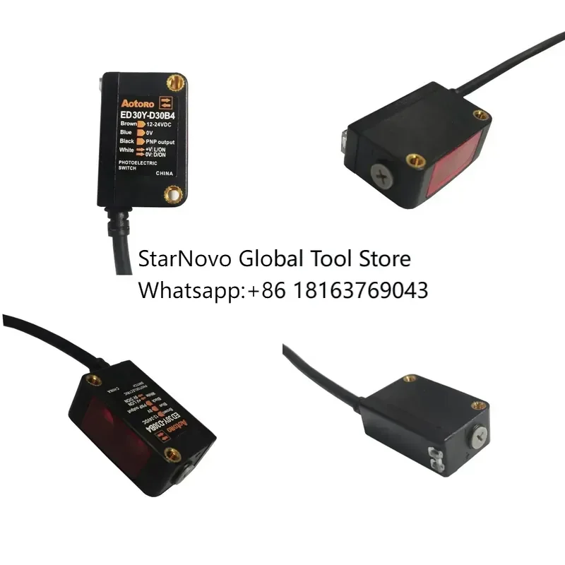 2026 Hot！ Background Restrain ED30Y-D30B4 PNP NO NC Selection 4wries Photoelectric Sensor Switch Automation Detect