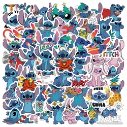 50pcs Disney Cartoon Kawai Stitch Stickers for Phone Laptop Diary Guitar Suitcase Graffiti Waterproof Sticker Decals Kids Toy